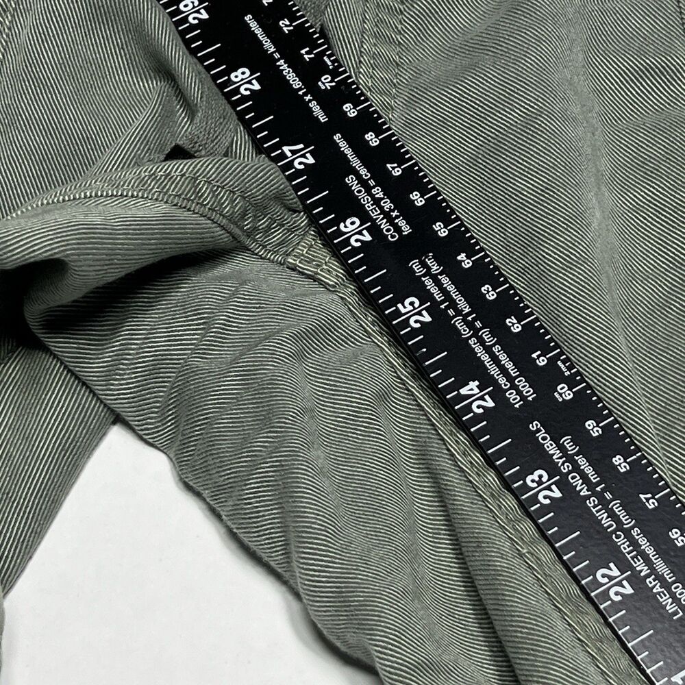 ZARA Olive Green High Rise Drawstring Pull On Relaxed Pants Women’s Size XL/34” - Picture 3 of 6